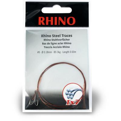 #5 Rhino Stahlvorfach 1×7 7kg 0,24mm 1 Stück 0,6m