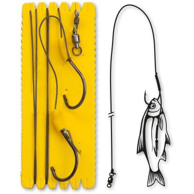 Black Cat 7/0,7/0 Bouy and Boat Ghost Single Hook Rig XL 100kg 1Stück 1,40m