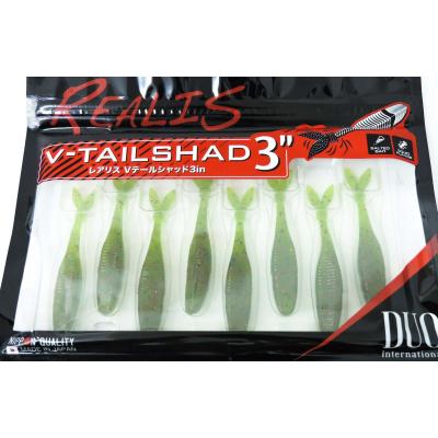 DUO Realis V-Tail Shad 3″ – Watermelon/Red Flakes