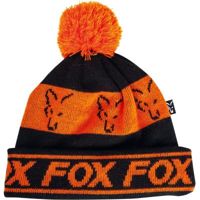 FOX black / orange lined bobble