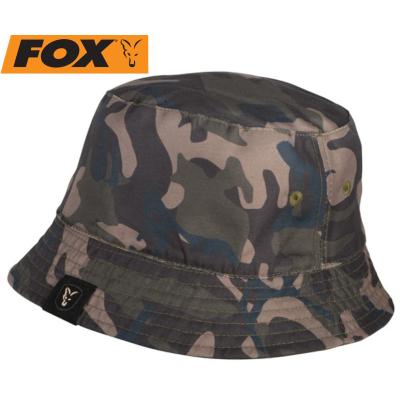 Fox Khaki / Camo reverse bucket hat