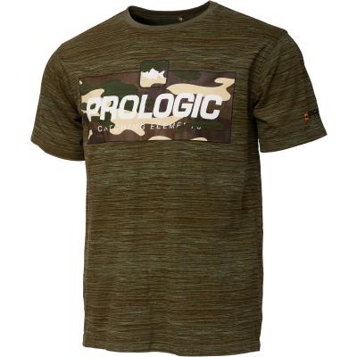 Prologic Bark Print T-Shirt Xl Burnt Olive Green