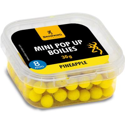 Browning Mini Pop Up Boilie, pre-drilled yellow Pineapple 8mm 30g