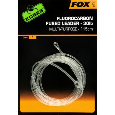 FOX Fluorocarbon Fused leader 30lb No Swivel 115cm