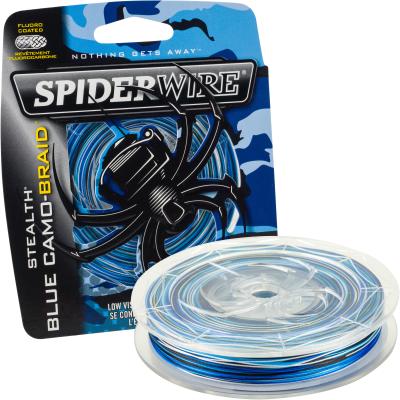 Spiderwire Stealth Blauw Camo 270 M8Lb/.12mm Zwart