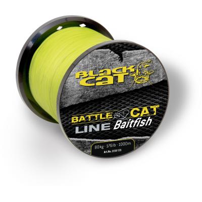 Black Cat 0,55mm Battle Cat Line Baitfish 1000m 80kg jaune 1 pc