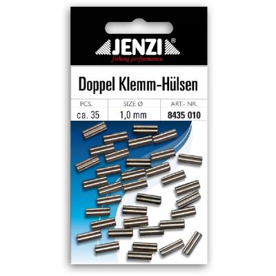 JENZI Quetsch-Doppel-Hülsen zur Stahlvorfachanfertigung 1 mm