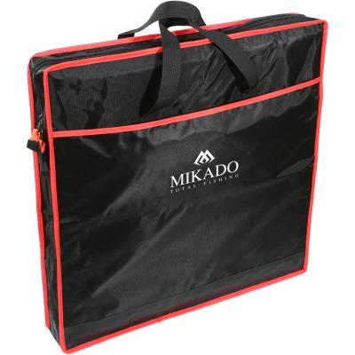 Mikado Setzkeschertasche – 1 Fach – quadratisch – Schwarz Rot