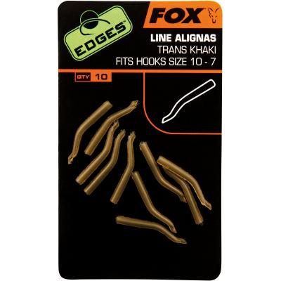 FOX Edges Line Aligner Hook Size 10-7 trans khaki x 10