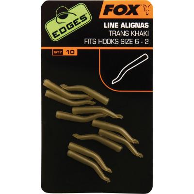 FOX Edges Line Aligner Hook Size 6+ trans khaki x 10