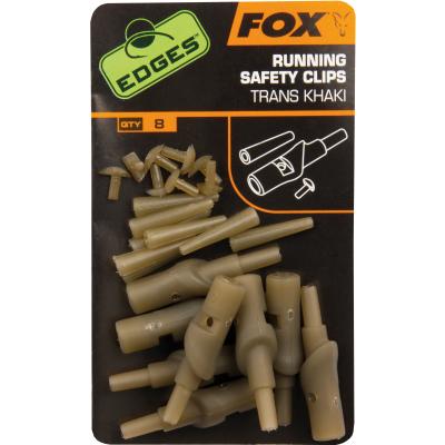 FOX Edges Running Safety Clips trans khaki x 8