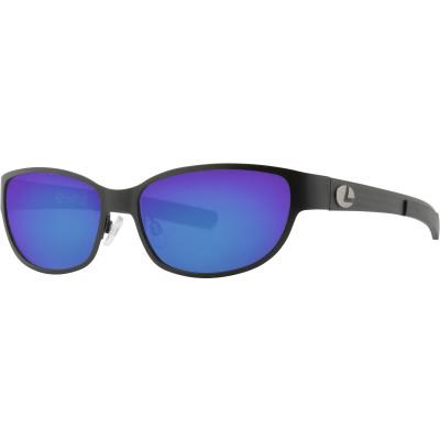 Lenz Cascapedia Titan / Carbon Sunglasses Black w / Blue Mirror