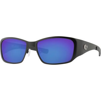 Lenz Litza Titan / Carbon Sunglasses Black w / Blue Mirror Lens