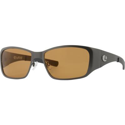 Lenz Litza Titan / Carbon Sunglasses Gun w / Brown Lens
