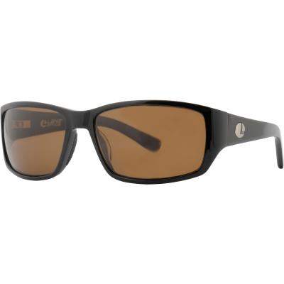 Lenz Helmsdale Acetate Sunglasses Black w / Brown Lens