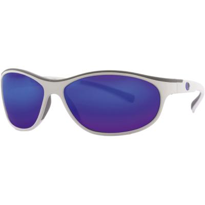 Lenz Coosa Discover Sunglasses White w / Gun Blue Mirror Lens