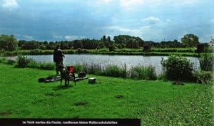 Angler und Teich